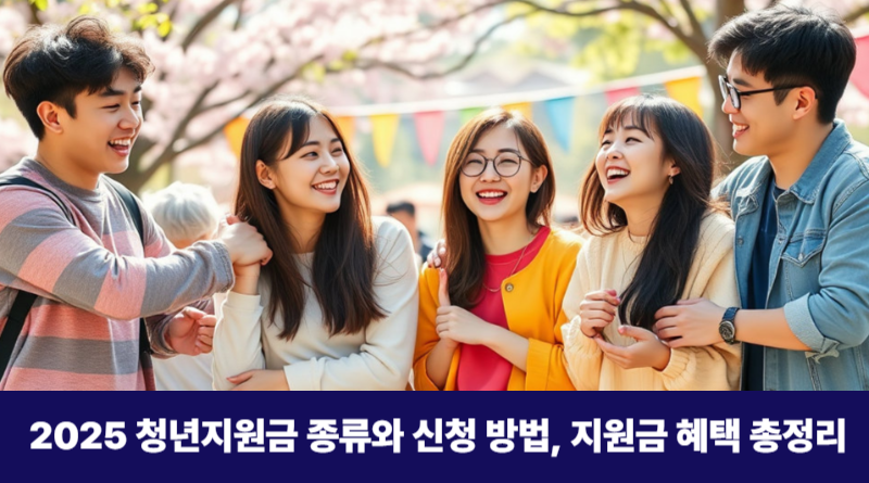 2025 청년지원금 종류와 신청방법