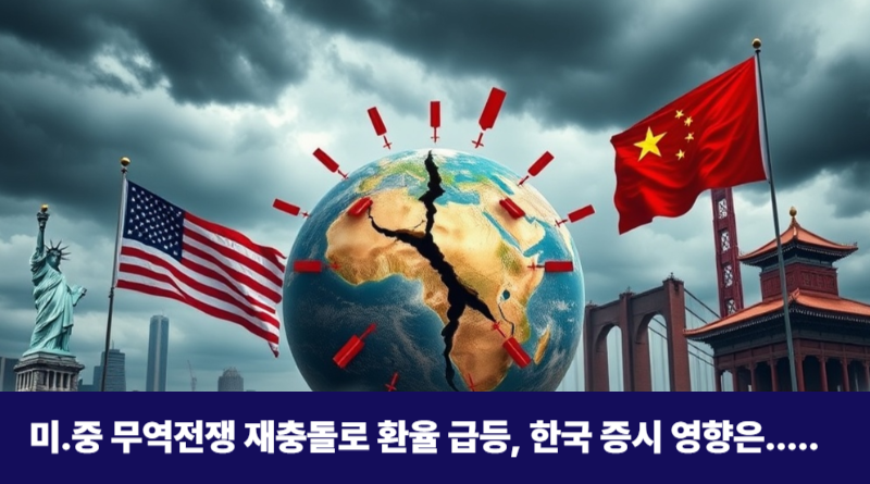 미국 중국 무역전쟁 재충돌과 한국 증시 영향