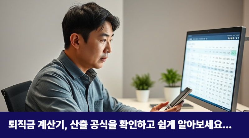 퇴직금 계산기